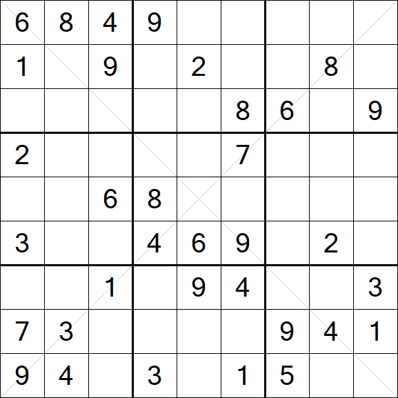 Sudoku X - Mittel