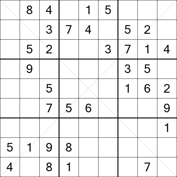 Sudoku X - Mittel