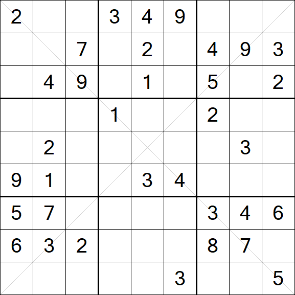 Sudoku X - Mittel