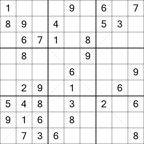 Sudoku X - Médio