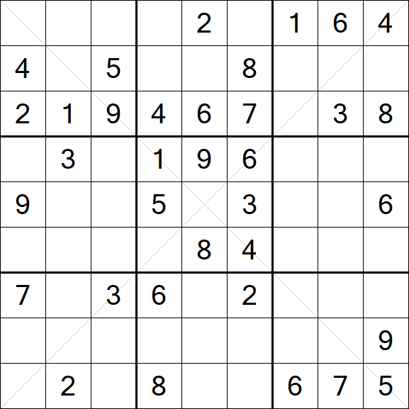 Sudoku X - Mittel