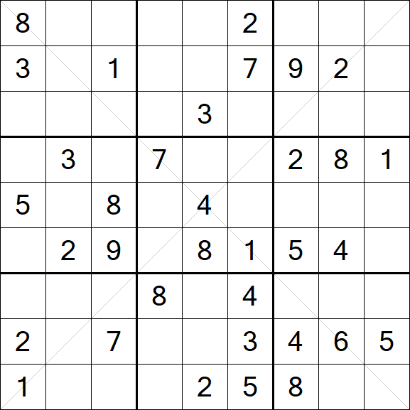 Sudoku X - Mittel