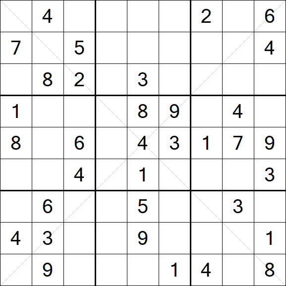 Sudoku X - Mittel
