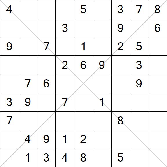 Sudoku X - Mittel
