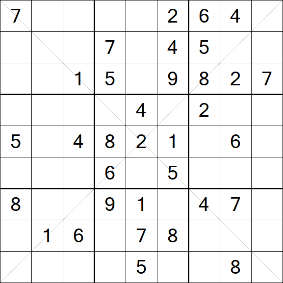 Sudoku X - Mittel