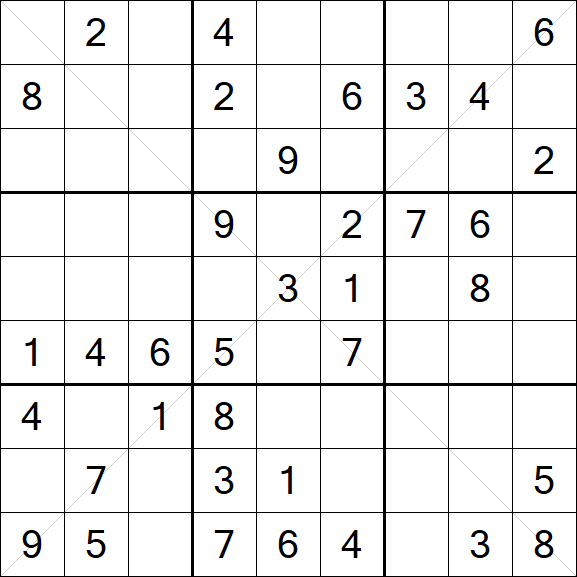 Sudoku X - Mittel
