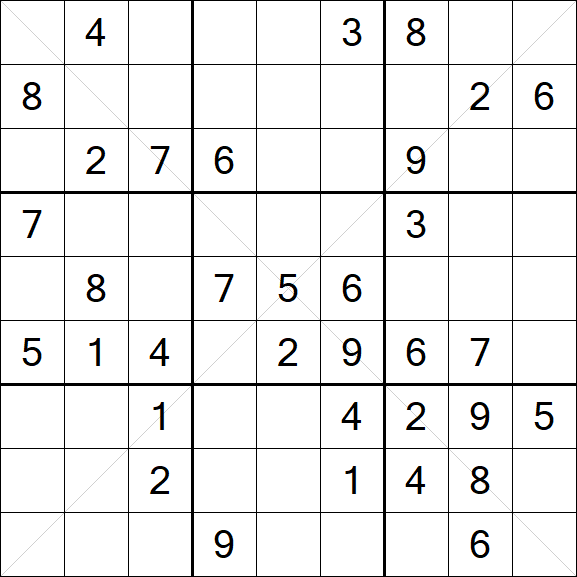 Sudoku X - Mittel