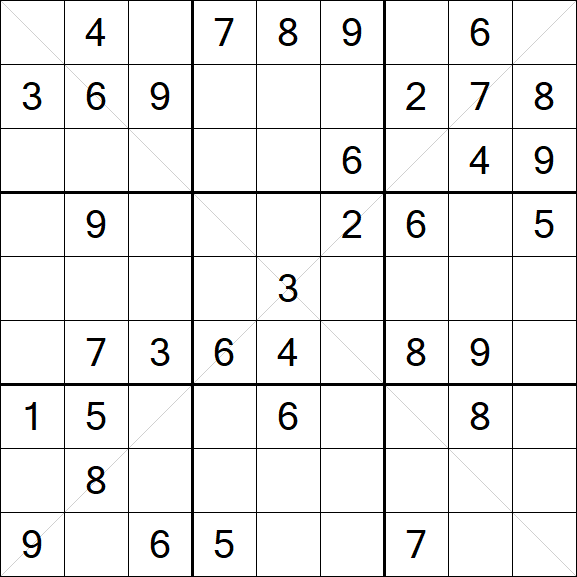 Sudoku X - Mittel