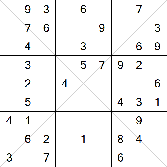 Sudoku X - Mittel
