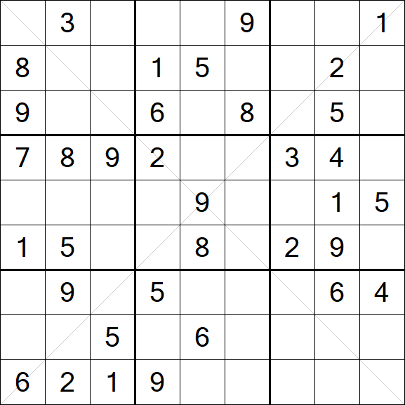 Sudoku X - Mittel
