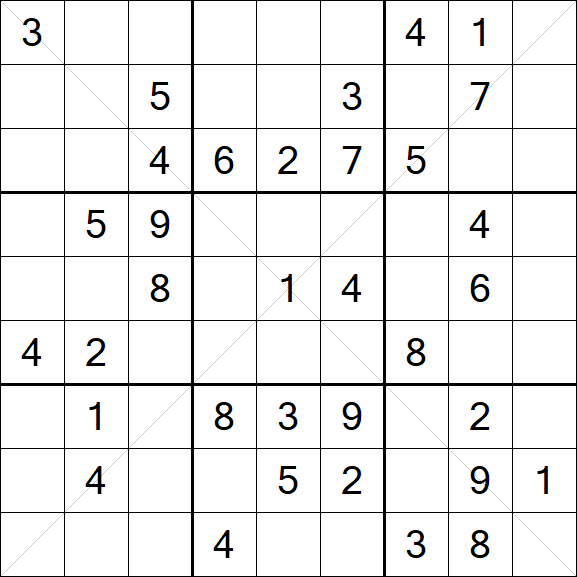 Sudoku X - Mittel