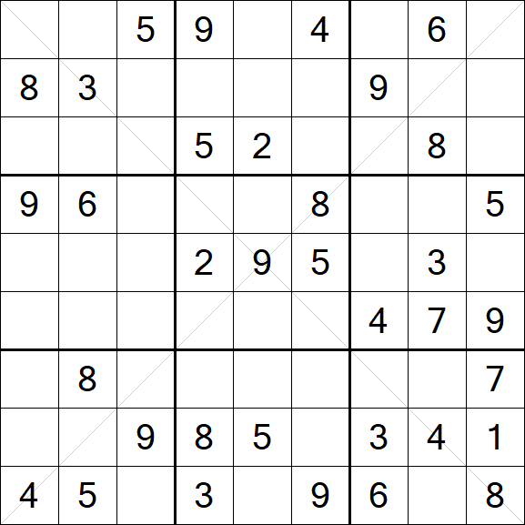 Sudoku X - Mittel