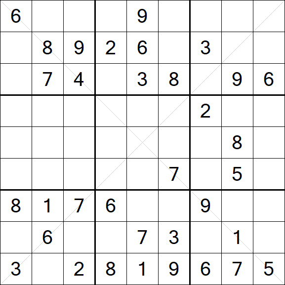 Sudoku X - Mittel
