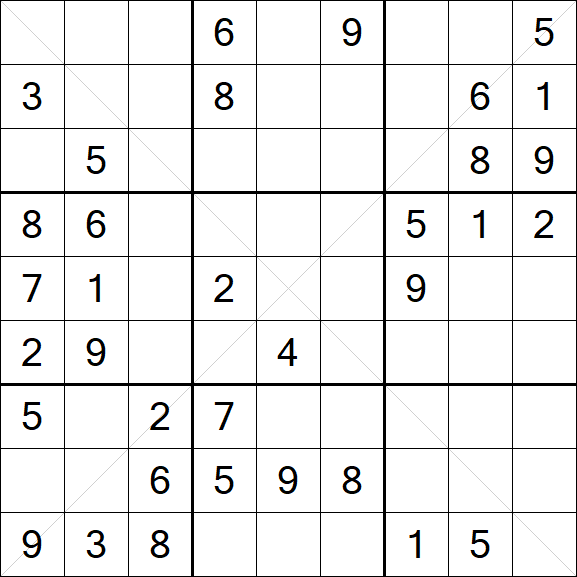Sudoku X - Mittel