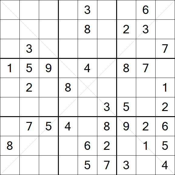 Sudoku X - Mittel