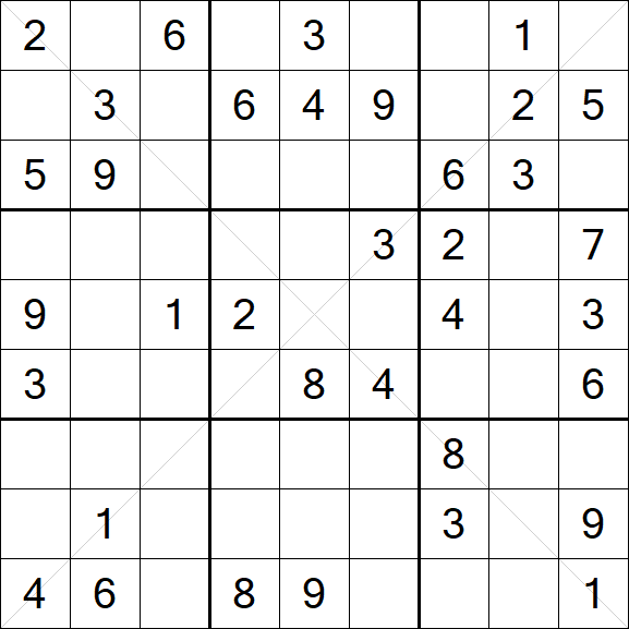 Sudoku X - Mittel
