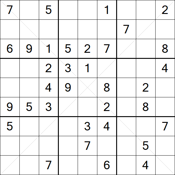 Sudoku X - Mittel