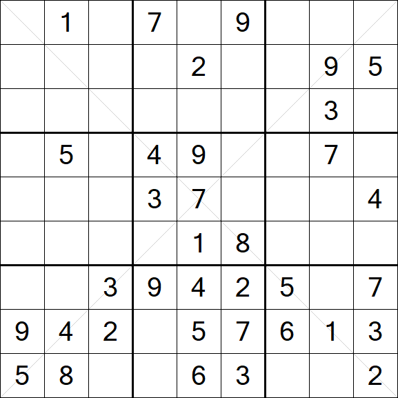 Sudoku X - Mittel