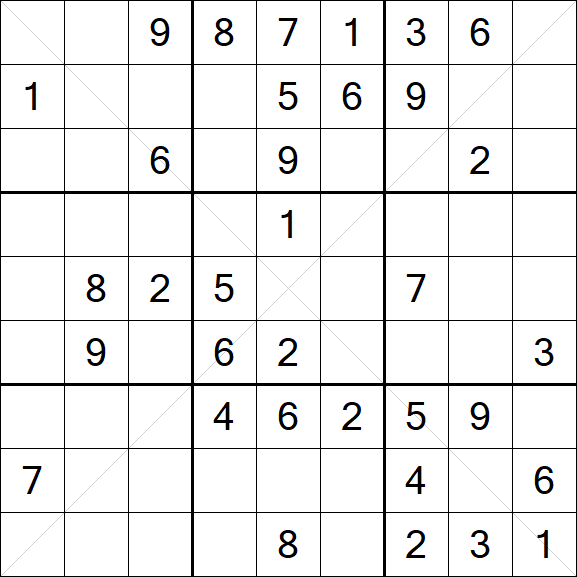 Sudoku X - Mittel