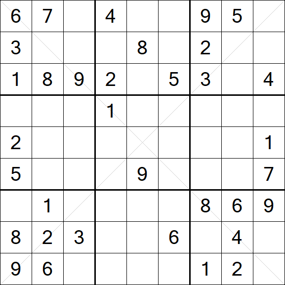 Sudoku X - Mittel