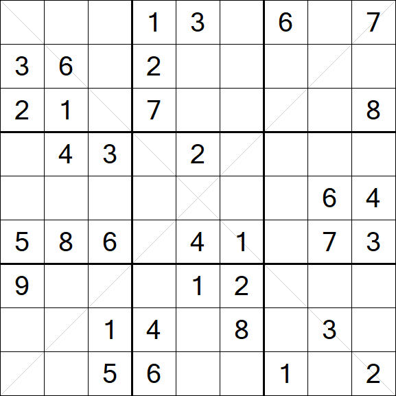Sudoku X - Mittel