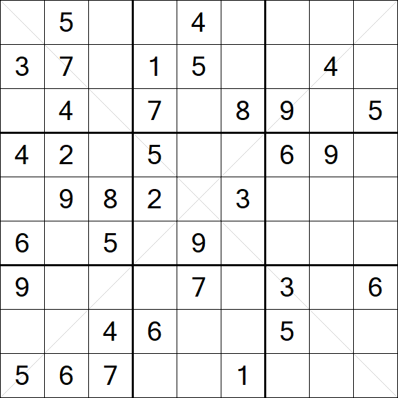 Sudoku X - Mittel