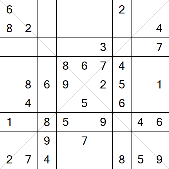 Sudoku X - Mittel