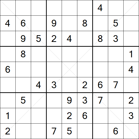 Sudoku X - Mittel
