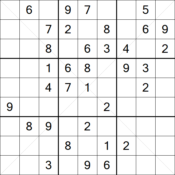 Sudoku X - Mittel