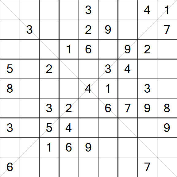 Sudoku X - Medium