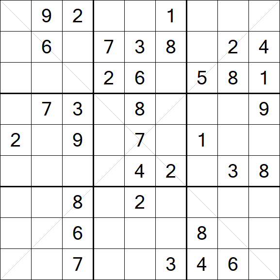 Sudoku X - Mittel
