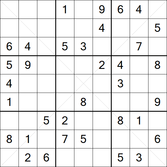 Sudoku X - Mittel