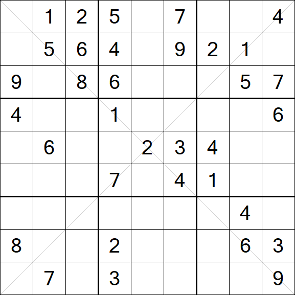 Sudoku X - Mittel