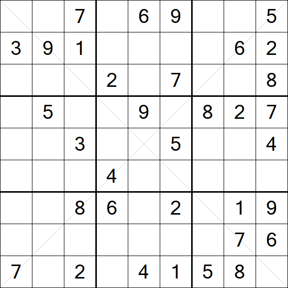 Sudoku X - Mittel
