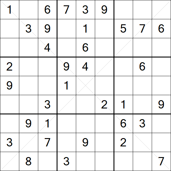 Sudoku X - Medium