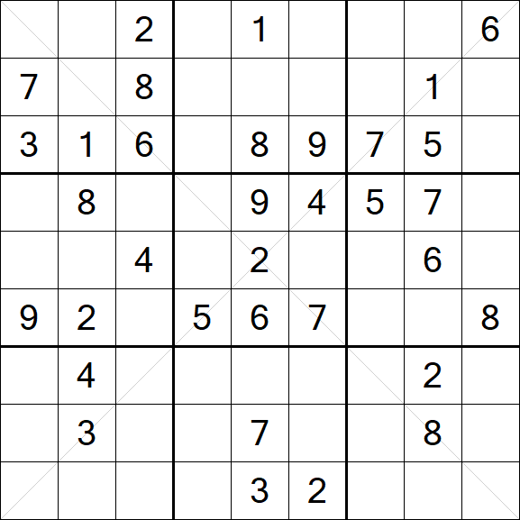 Sudoku X - Mittel