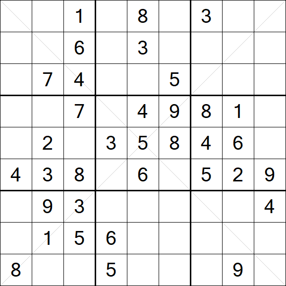 Sudoku X - Mittel