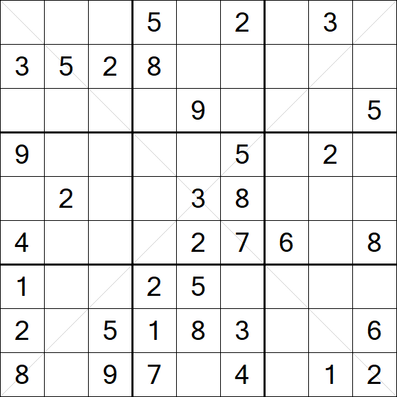 Sudoku X - Medium