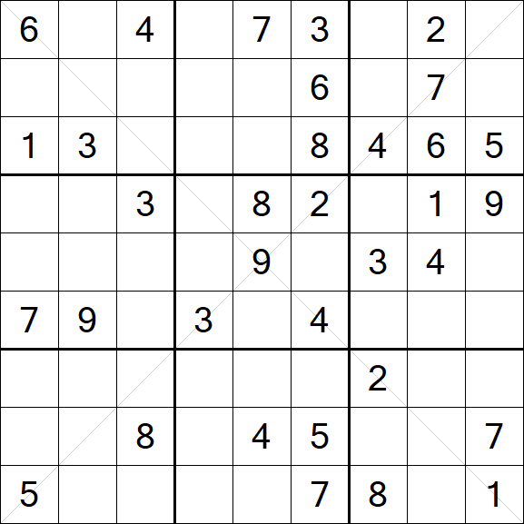 Sudoku X - Mittel