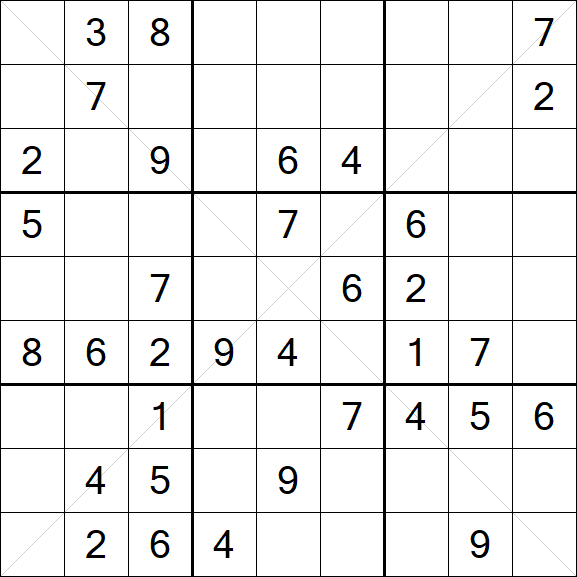 Sudoku X - Mittel