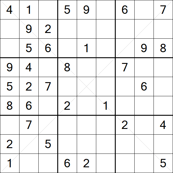 Sudoku X - Mittel
