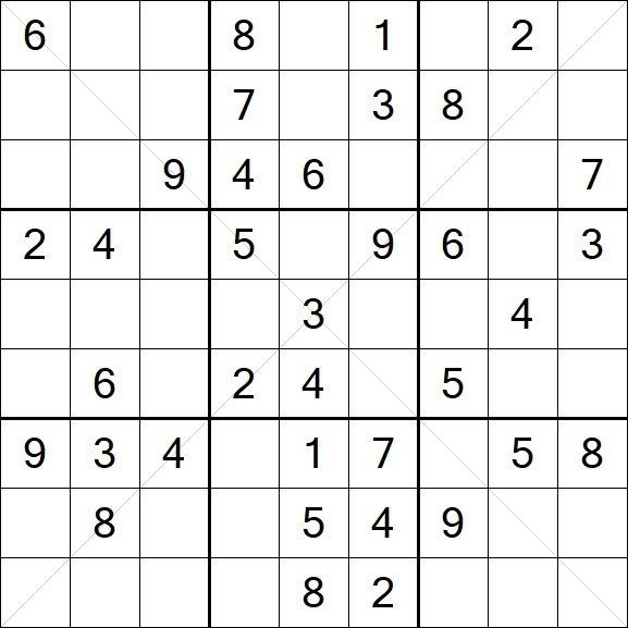Sudoku X - Mittel