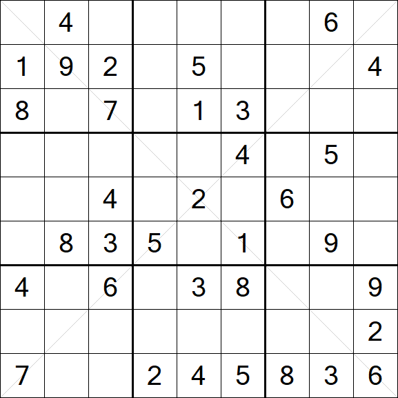 Sudoku X - Mittel