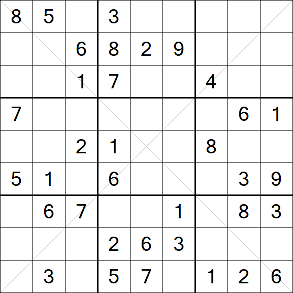 Sudoku X - Medium