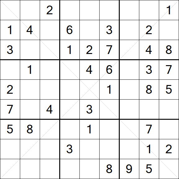 Sudoku X - Mittel