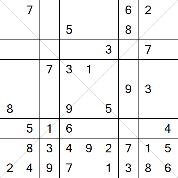 Sudoku X - Mittel