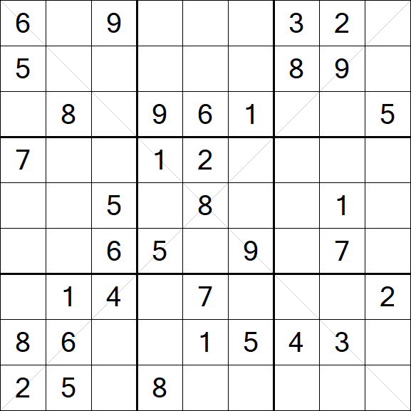 Sudoku X - Mittel