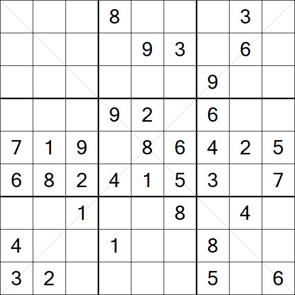 Sudoku X - Mittel