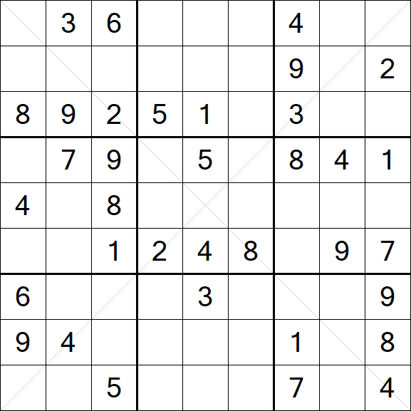 Sudoku X - Mittel