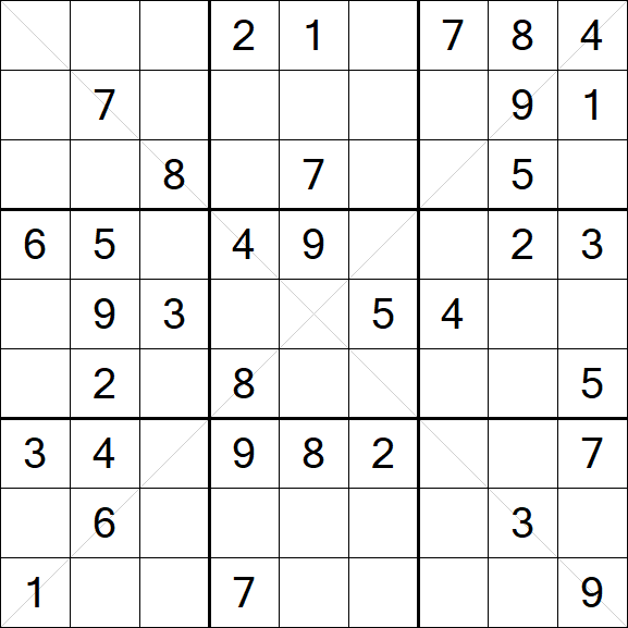 Sudoku X - Mittel